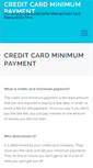 Mobile Screenshot of creditcardminimumpayment.net